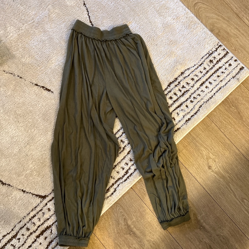 Urban Outfitters Olive Wide Leg Pants